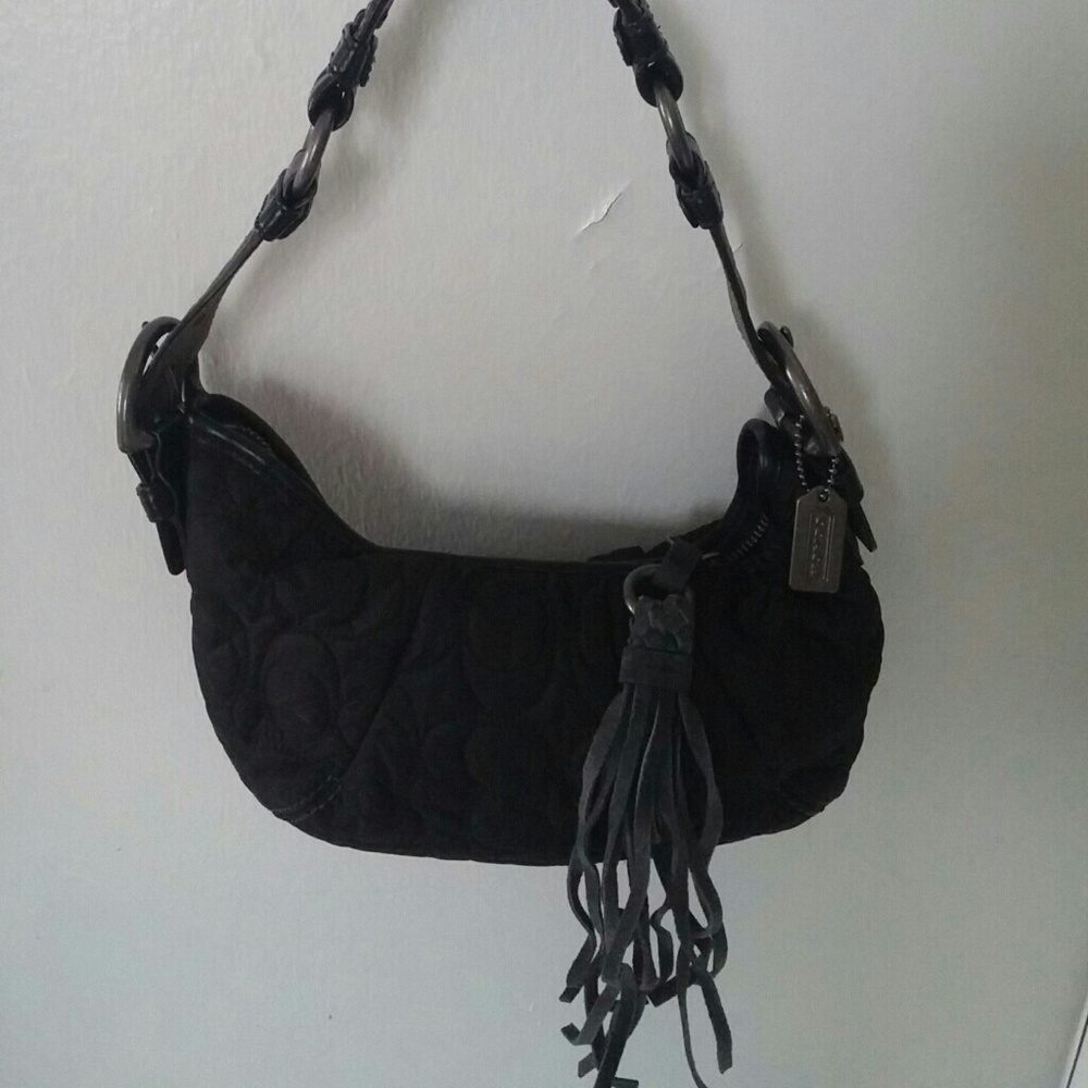 Coach "C" Insignia Over the Shoulder Bag, Black